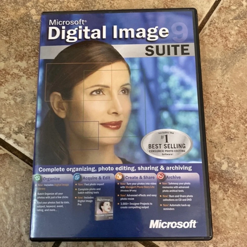 Microsoft Digital Image Suite 9 2 disc set